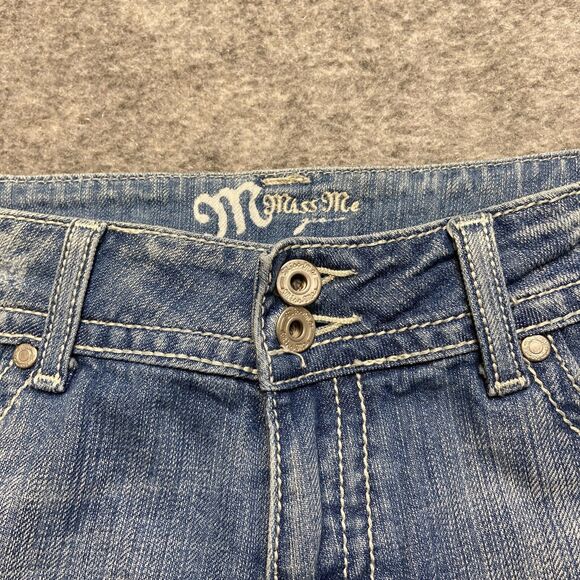 Miss Me Cropped Jeans Women's Size 29 Blue Light Wash Denim - Picture 7 of 10